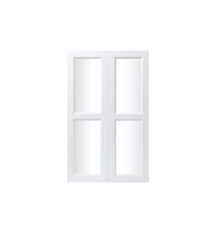 ARKA-E WMD2439-SKWH Shaker Style Kitchen Cabinet in White