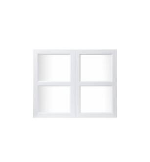 ARKA-E WMD3630-SKWH Shaker Style Kitchen Cabinet in White