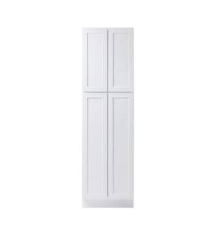 ARKA-E WP2484-SKWH Shaker Style Kitchen Cabinet in White