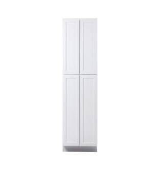 ARKA-E WP2493-SKWH Shaker Style Kitchen Cabinet in White