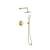 Arka FAS-9001BGD Bathroom Sink Faucet in Brushed Gold/Brushed Gold