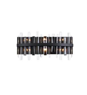 ARKA-E 2200W24BK Vanity Light in Black/Black