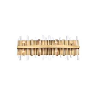 ARKA-E 2200W30SG Vanity Light in Satin Gold/Satin Gold