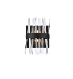 ARKA-E 6200W8BK Vanity Light in Black/Black