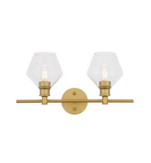 ARKA-E LD2312BR Vanity Light in Brass/Brass