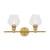 ARKA-E LD2312BR Vanity Light in Brass/Brass