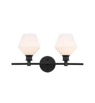 ARKA-E LD2313BK Vanity Light in Black/Black