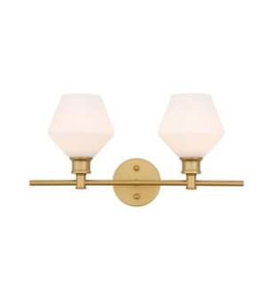 ARKA-E LD2313BR Vanity Light in Brass/Brass