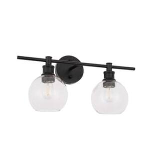 ARKA-E LD2314BK Vanity Light in Black/Black