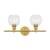 ARKA-E LD2314BR Vanity Light in Brass/Brass