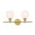 ARKA-E LD2315BR Vanity Light in Brass/Brass