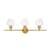 ARKA-E LD2316BR Vanity Light in Brass/Brass