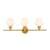 ARKA-E LD2317BR Vanity Light in Brass/Brass