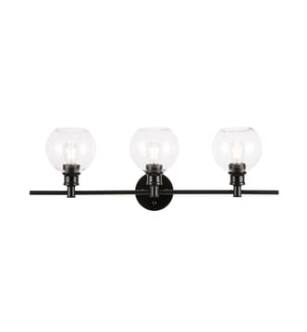 ARKA-E LD2318BK Vanity Light in Black/Black
