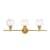 ARKA-E LD2318BR Vanity Light in Brass/Brass