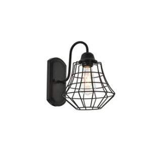 ARKA-E LD4008W10BK Vanity Light in Black/Black
