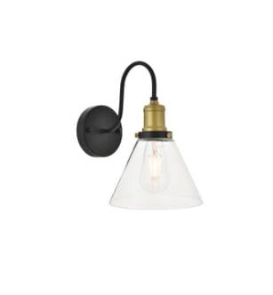 ARKA-E LD4017W7BRB Vanity Light in Black/Black
