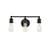 ARKA-E LD4028W16BK Vanity Light in Black/Black