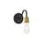 ARKA-E LD4028W5BRB Vanity Light in Brass/Black/Black