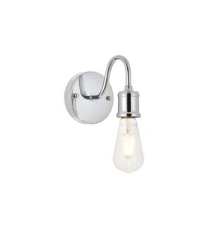 ARKA-E LD4028W5C Vanity Light in Chrome/Black