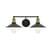 ARKA-E LD4033W21BRB Vanity Light in Brass/Black/Black