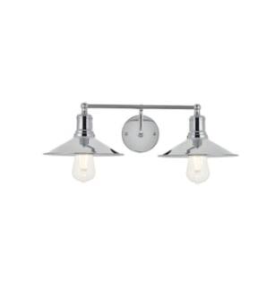 ARKA-E LD4033W21C Vanity Light in Chrome/Black
