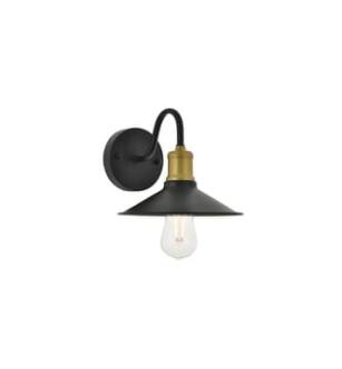 ARKA-E LD4033W9BRB Vanity Light in Brass/Black/Black