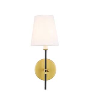 ARKA-E LD6004W6BRBK Vanity Light in Brass/Brass/Black