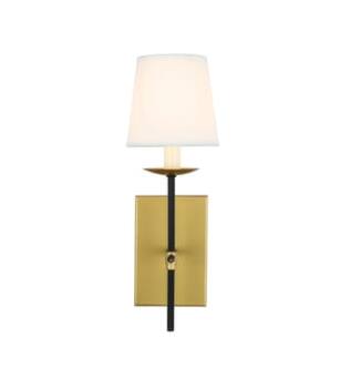 ARKA-E LD6102W4BRBK Vanity Light in Brass/Brass/Black