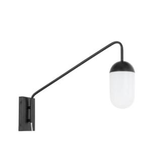 ARKA-E LD6175BK Vanity Light in Black/Black