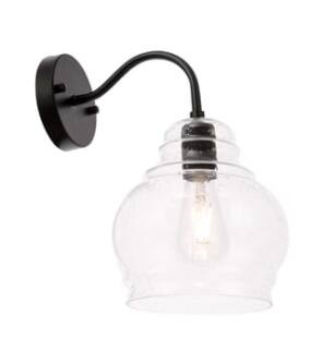 ARKA-E LD6192BK Vanity Light in Black/Black