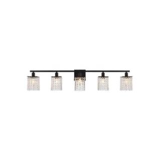 ARKA-E LD7014BK Vanity Light in Black/Clear/No