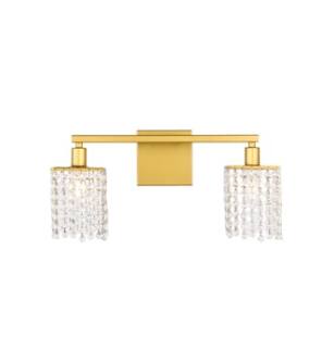 ARKA-E LD7008BR Vanity Light in Brass/Brass