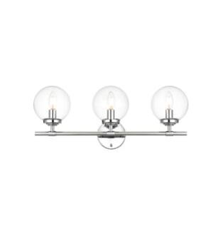 ARKA-E LD7302W24CH Vanity Light in Chrome/Clear/Chrome