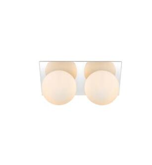 ARKA-E LD7304W14CH Vanity Light in Chrome/Frosted White/Chrome