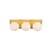 ARKA-E LD7304W22BRA Vanity Light in Brass/Frosted White/Brass