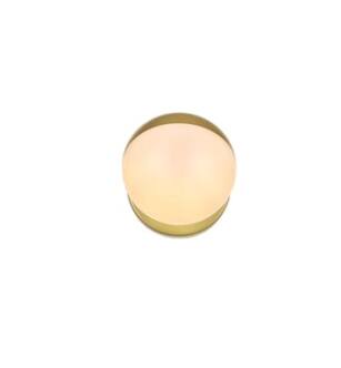 ARKA-E LD7305W5BRA Vanity Light in Brass/Frosted White/Brass