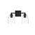 ARKA-E LD7307W15BLK Vanity Light in Black/Clear/Black