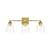 ARKA-E LD7307W24BRA Vanity Light in Brass/Clear/Brass