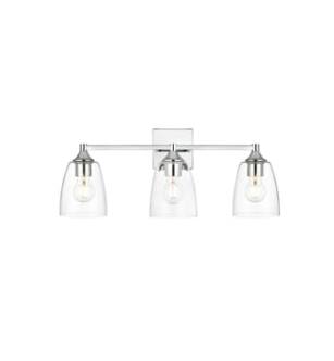 ARKA-E LD7307W24CH Vanity Light in Chrome/Clear/Chrome