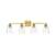 ARKA-E LD7307W32BRA Vanity Light in Brass/Clear/Brass