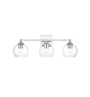 ARKA-E LD7308W25CH Vanity Light in Chrome/Clear/Chrome