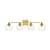 ARKA-E LD7308W33BRA Vanity Light in Brass/Clear/Brass