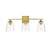 ARKA-E LD7309W24BRA Vanity Light in Brass/Clear/Brass