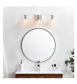 ARKA-E LD7310W23CH Vanity Light in Chrome/Clear/Chrome