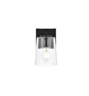 ARKA-E LD7310W5BLK Vanity Light in Black/Clear/Black
