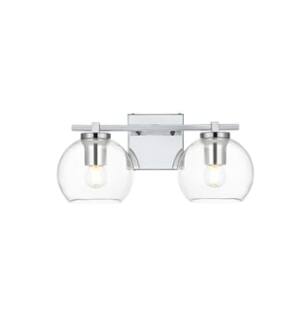 ARKA-E LD7311W15CH Vanity Light in Chrome/Clear/Chrome