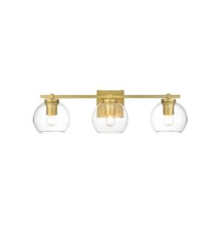 ARKA-E LD7311W24BRA Vanity Light in Brass/Clear/Brass