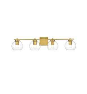 ARKA-E LD7311W34BRA Vanity Light in Brass/Clear/Brass