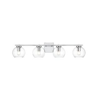 ARKA-E LD7311W34CH Vanity Light in Chrome/Clear/Chrome
